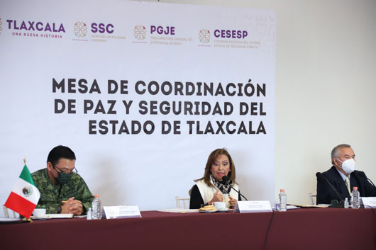 Presidió Lorena Cuéllar la Mesa de Coordinación de Paz y Seguridad