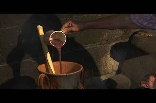 Atole agrio, bebida tradicional Yumhu