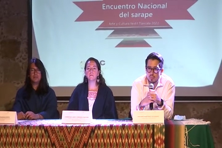 La Secretaría de Cultura del estado presentó el “Encuentro Nacional del Sarape: Arte y Cultura Textil Tlaxcala 2022”
