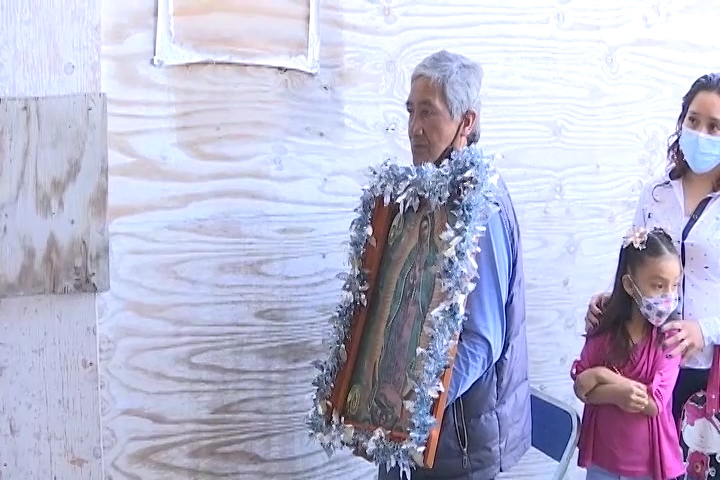 Tlaxcaltecas celebran a la Virgen de Guadalupe