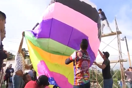 Realizaron en Totolac tradicional festival de globos de Cantoya