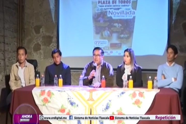 Presentan Cartel de Novillada Internacional en Xaloztoc 