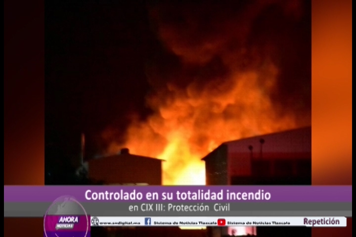 Desmiente Coordinación Estatal de Protección Civil riesgo para población en Tlaxco tras incendio en parque industrial