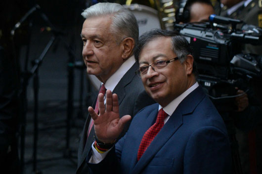 Recibe Presidente López Obrador a su homólogo colombiano, Gustavo Petro