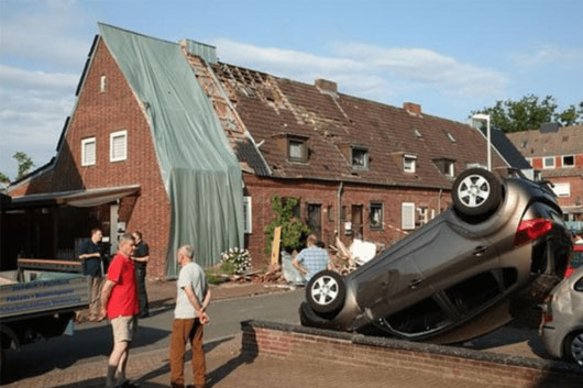 Tornado deja 30 heridos en Alemania; 10 de ellos están graves