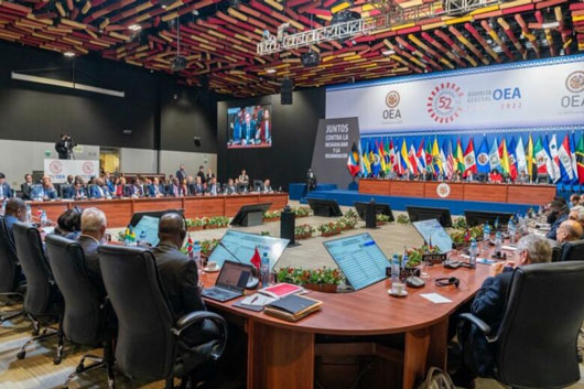 Asamblea de la OEA abre en Lima con mensaje del presidente de Ucrania