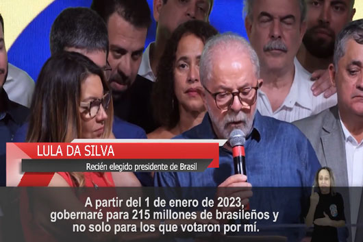 Lula regresa al poder en Brasil; vence a Bolsonaro por estrecho margen