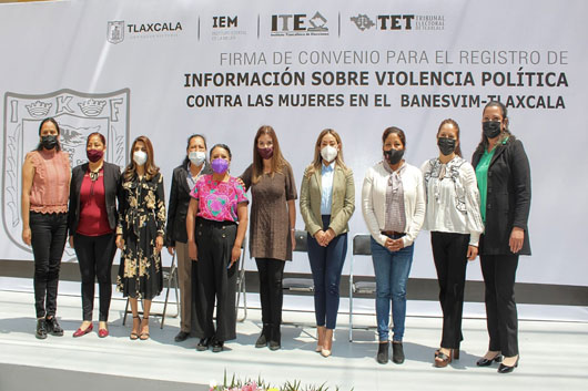 Firma TET convenio para el registro de información sobre violencia política