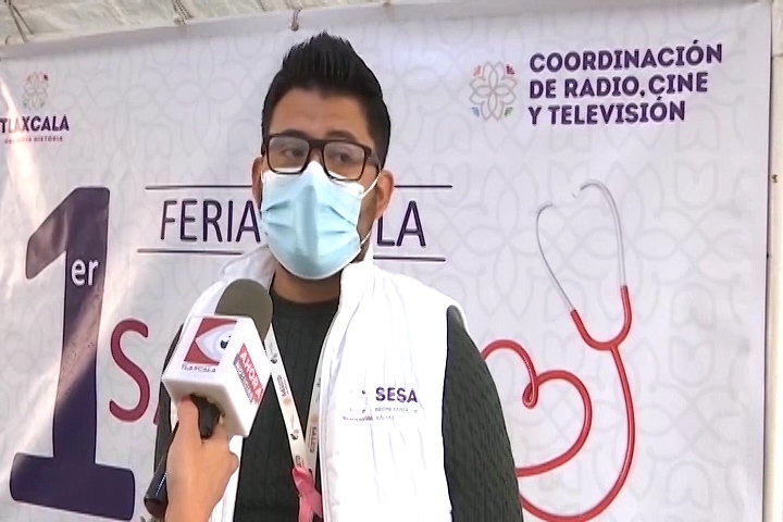 Realizan la Primera Feria de la Salud al interior de la Coordinación de Radio, Cine y Televisión de Tlaxcala