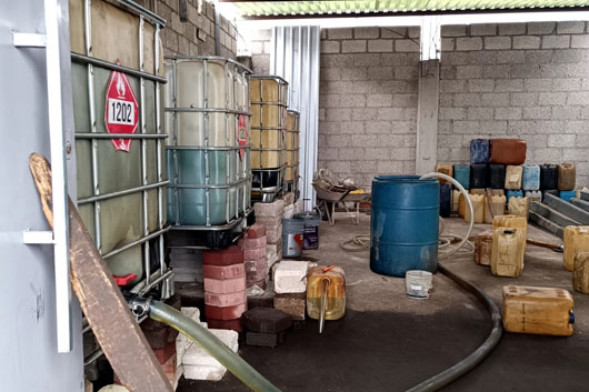 Asegura la PFM más de mil litros de hidrocarburo en Tlaxcala