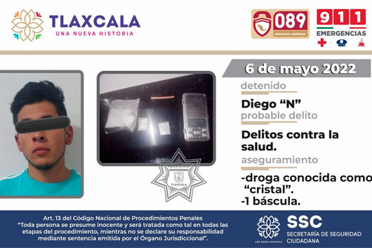 SSC detiene en Benito Juárez a presunto responsable de narcomenudeo