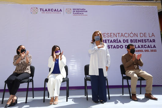 Encabeza gobernadora Lorena Cuéllar presentación de secretaría de bienestar del estado de Tlaxcala