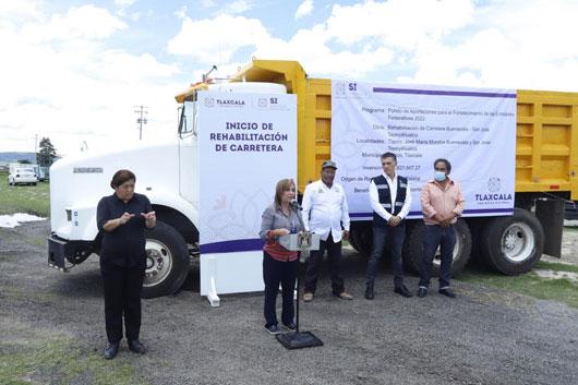 “Destinamos a Tlaxco más de 102.7 mdp para infraestructura carretera”: Gobernadora Lorena Cuéllar
