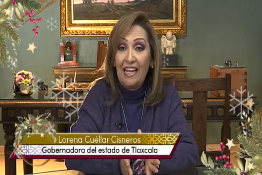 Emite gobernadora Lorena Cuéllar mensaje navideño a la audiencia y a quienes forman parte de la Coordinación Cine Radio y Televisión