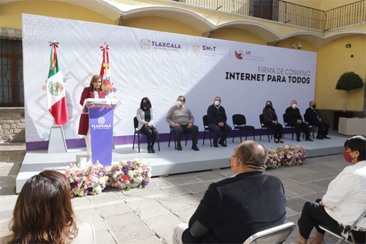Gobierno del estado y CFE firmaron convenio “Internet para todos”