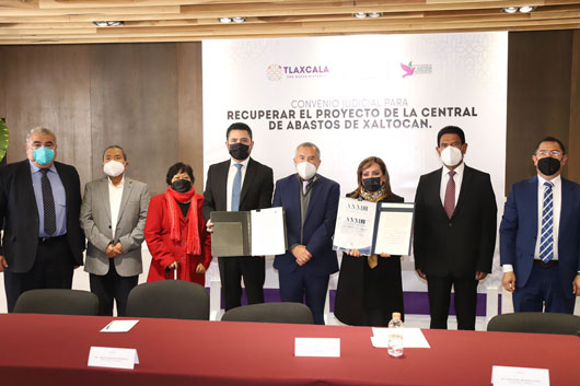 Acordó Lorena Cuéllar Convenio Judicial para recuperar el proyecto de la Central de Abastos de Xaltocan