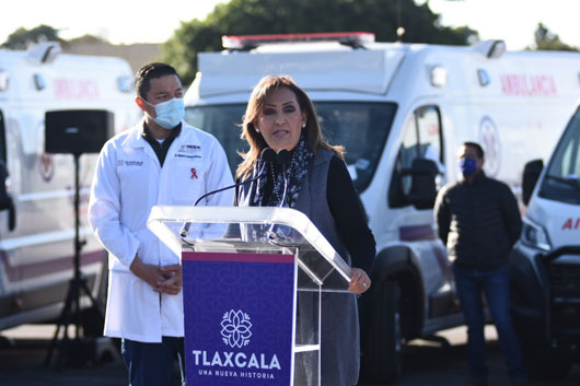 Entregó Lorena Cuéllar Cisneros 27 ambulancias a municipios, SESA y C4