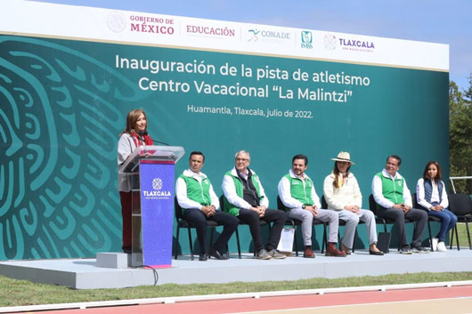Inauguran Gobierno del Estado, IMSS y CONADE la pista de atletismo del centro vacacional 
