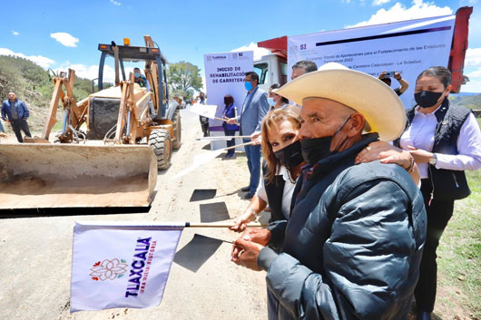 Rehabilitará Gobierno del Estado carreteras de la zona poniente de Tlaxcala con 39.9 mdp
