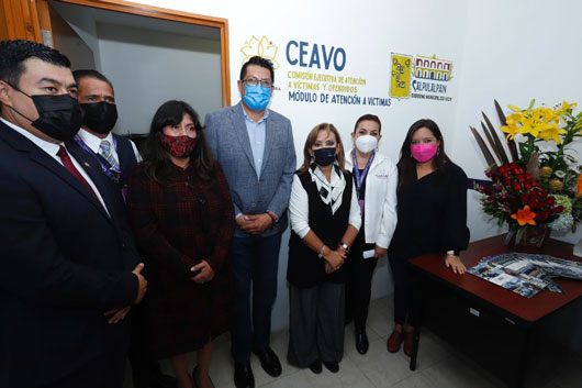 Inauguró Gobernadora Lorena Cuéllar módulo de atención a víctimas en Calpulalpan