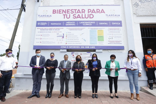 Gobernadora Lorena Cuéllar inauguró unidades de bienestar para tu salud en Tetla, Yauhquemehcan y Contla