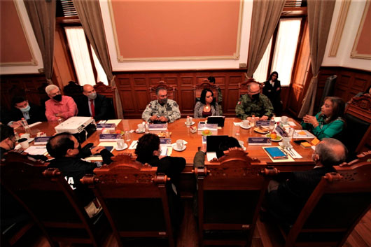 Participaron empresarios de Tlaxcala en mesa de seguridad encabezada por la gobernadora Lorena Cuéllar