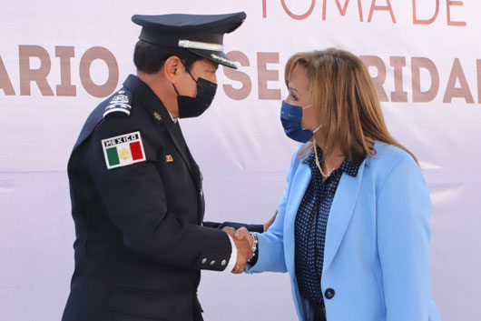 Gobernadora Lorena Cuéllar tomó protesta a Raúl Ruiz García como Secretario de Seguridad Ciudadana