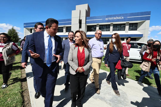 Inauguró gobernadora Lorena Cuéllar laboratorio de autotrónica en el ITA