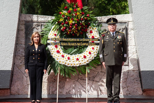 Encabezó gobernadora Lorena Cuéllar el 175 aniversario de la Gesta Heroica de los Niños Héroes de Chapultepec