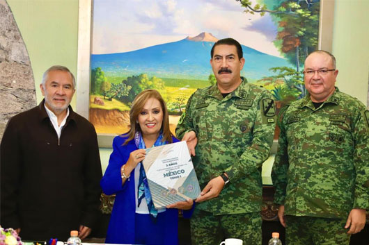 Reconoce Sedena trabajo de la gobernadora Lorena Cuéllar en materia de seguridad