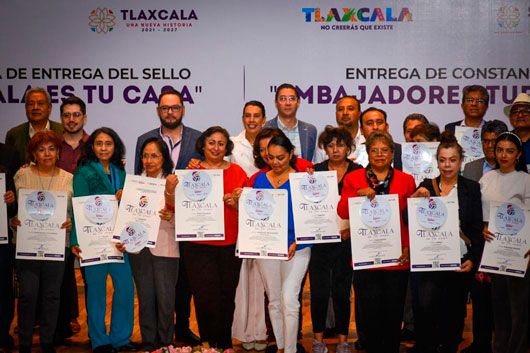 Entregó secretaría de turismo certificados a participantes de los programas “Tlaxcala es tu casa” y “Embajadores turísticos”