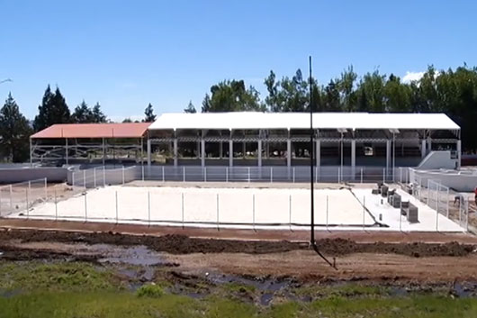 Registra un 80% de avance instalación de las canchas del Campeonato Mundial de Voleibol de Playa Tlaxcala 2023