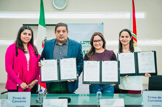 Firman Secretaría de Bienestar y Universidad Politécnica región poniente convenio para difundir programas sociales
