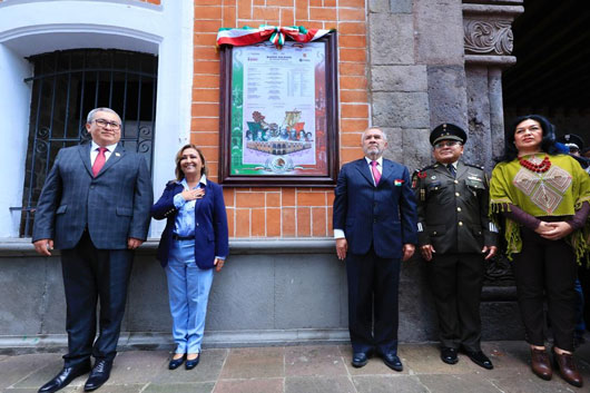 Fijó gobernadora Lorena Cuéllar bandos solemnes de fiestas patrias