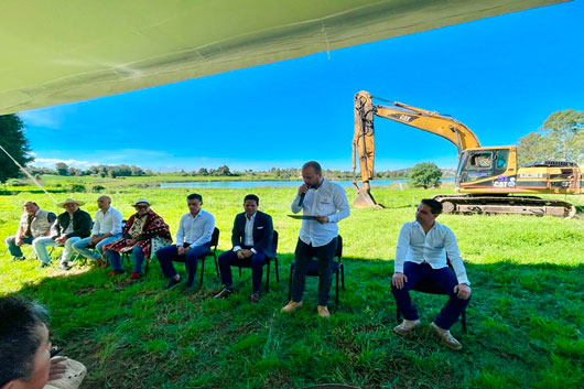 Inicia gobierno del estado segunda etapa de trabajos en la laguna de Acuitlapilco