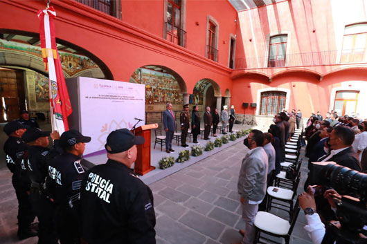 Conmemoran autoridades estatales 106 aniversarios de la Promulgación de la Constitución Política de los Estados Unidos Mexicanos