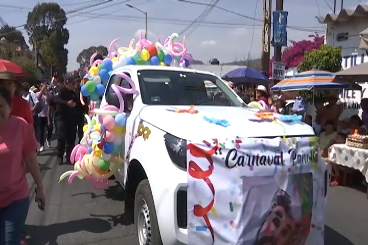 Se visten de alegría las calles del municipio de Panotla por su “Desfile de cierre de Carnaval”