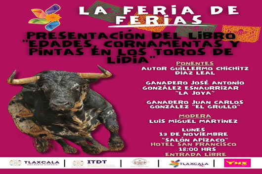 Asiste a la presentación de libros taurinos en el marco de “Tlaxcala, la Feria de Ferias 2023”