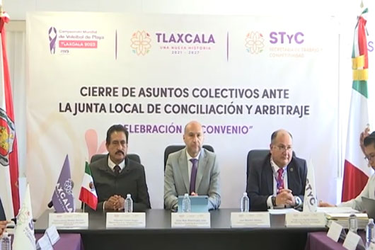 Firman STyC, JLCA convenio con el Sindicato Mariano Arista del Estado