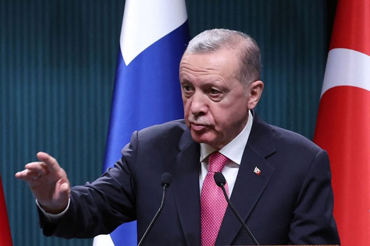 Erdogan pide aprobar adhesión de Finlandia a la OTAN