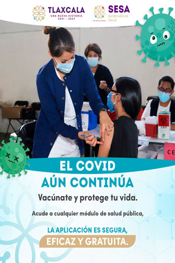 Recomienda sector salud a la población vacunarse contra Covid-19 ante la temporada invernal