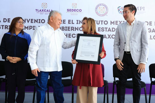 Firmó gobernadora Lorena Cuéllar Cisneros convenio de colaboración con IMPI