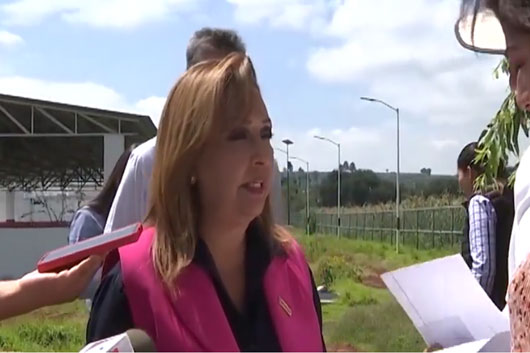 Supervisa gobernadora Lorena Cuéllar planta de tratamiento de aguas residuales  de Panotla