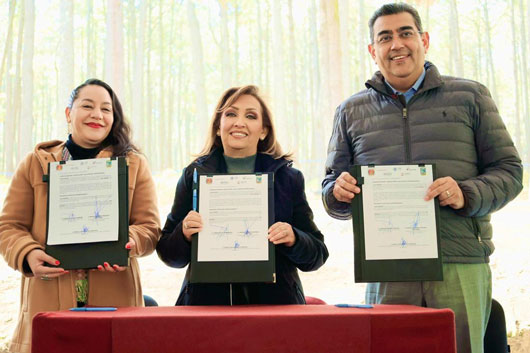 Firma convenio de colaboración gobierno para prevenir tala ilegal en la Malinche