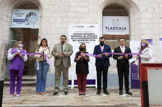 Inauguró gobernadora Oficina Regional del Registro Civil en Apizaco