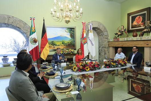 Fortalecen gobierno de Tlaxcala y embajada de Alemania lazos de cooperación internacional