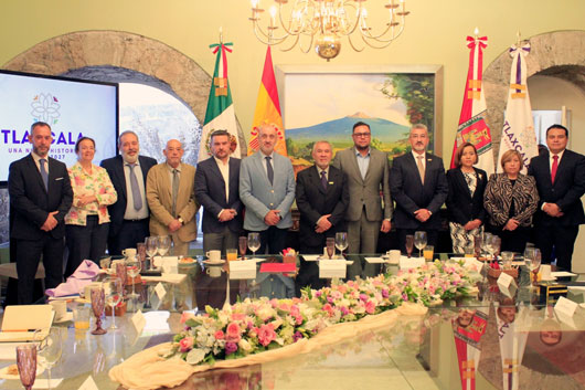 Se reúne mesa de seguridad de Tlaxcala con la embajada de España
