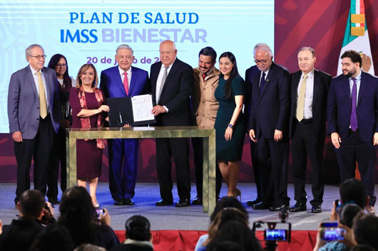 Firma gobernadora Lorena Cuéllar convenio de coordinación para transferencia de recursos a IMSS-BIENESTAR
