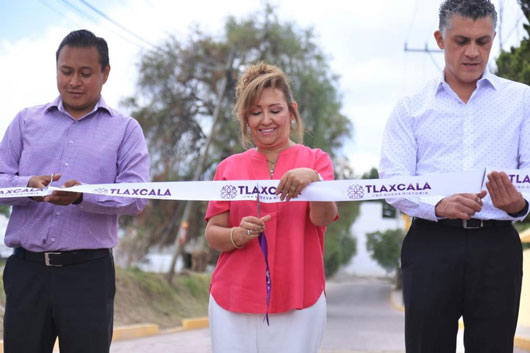 Inaugura gobernadora infraestructura urbana en la capital tlaxcalteca