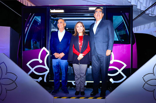 Presentó gobernadora Lorena Cuéllar y empresarios proyecto “Autotrén Tlaxcala”